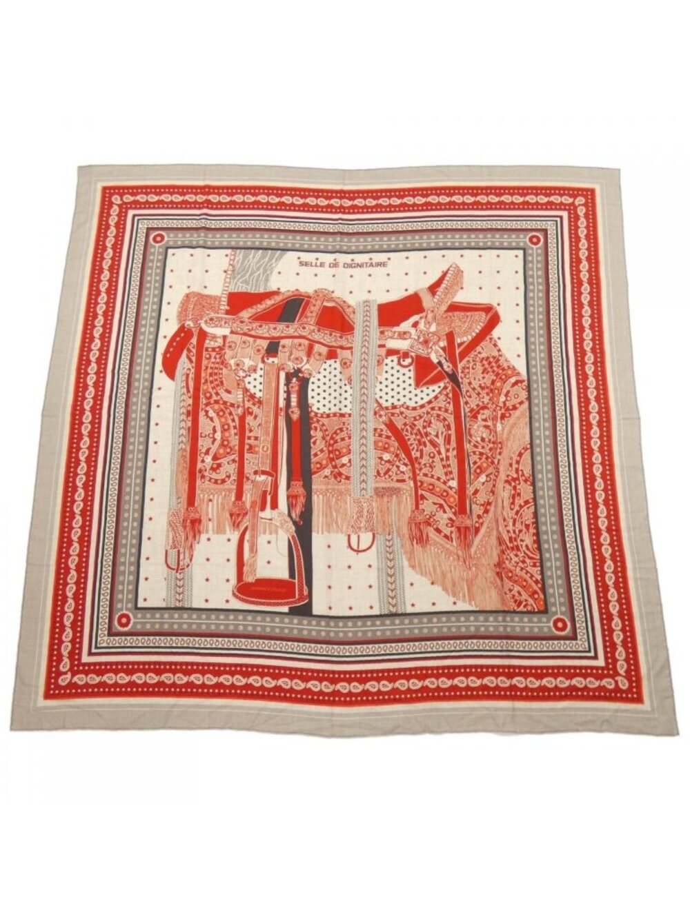 Hermes Selle de Carre Shawl Scarf - Picture 1 of 4